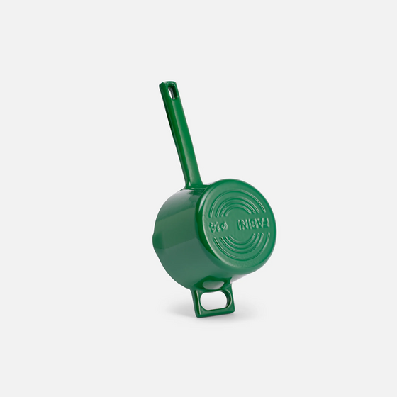 Rajnica Mattia 3.0, Ø 14 cm (1,65 l) - Smaltovaná liatinová rajnica, lesklá zelená