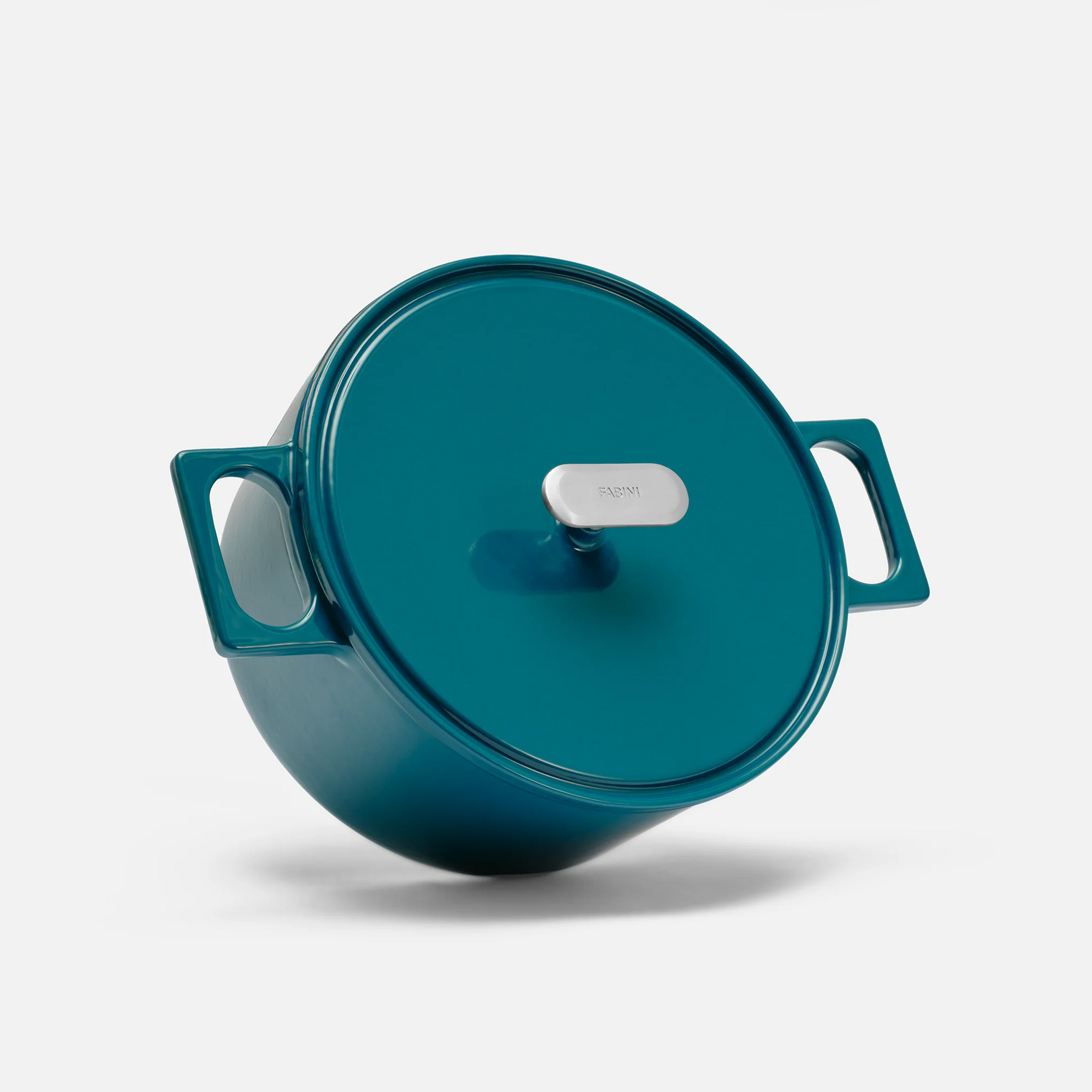 Kastról Mattia 3.0, ø 26 cm (5,5 l) - Smaltovaný liatinový kastról s pokrievkou, lesklý modrozelený