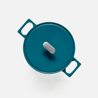 Kastról Mattia 3.0, ø 26 cm (5,5 l) - Smaltovaný liatinový kastról s pokrievkou, lesklý modrozelený