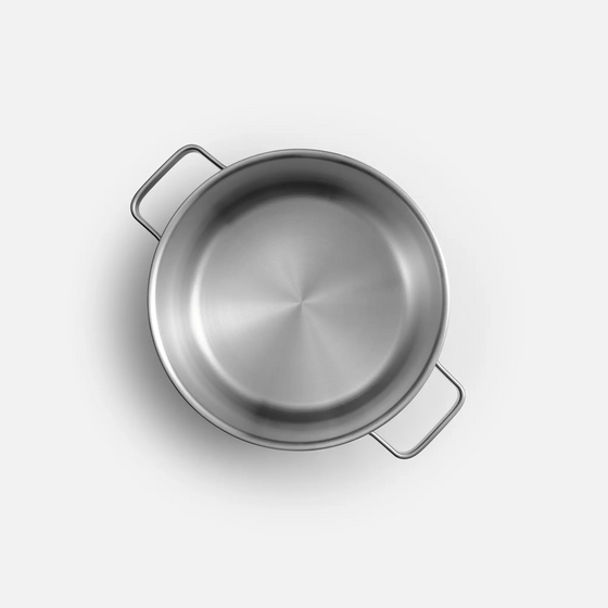 Hrniec Lucca 4.0 Standard, ø 24 cm (8 l) - Nerezový beznitový hrniec z viacvrstvovej nerezovej ocele s pokrievkou