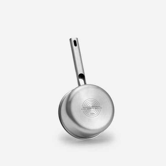 Rajnica Lucca 4.0 Standard, ø 16 cm (1,2 l) - Nerezová beznitová rajnica z viacvrstvovej nerezovej ocele s pokrievkou
