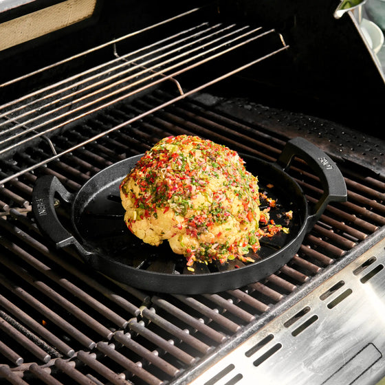 Grilovacia panvica Lore, ø 28 cm - Liatinová dierovaná panvica