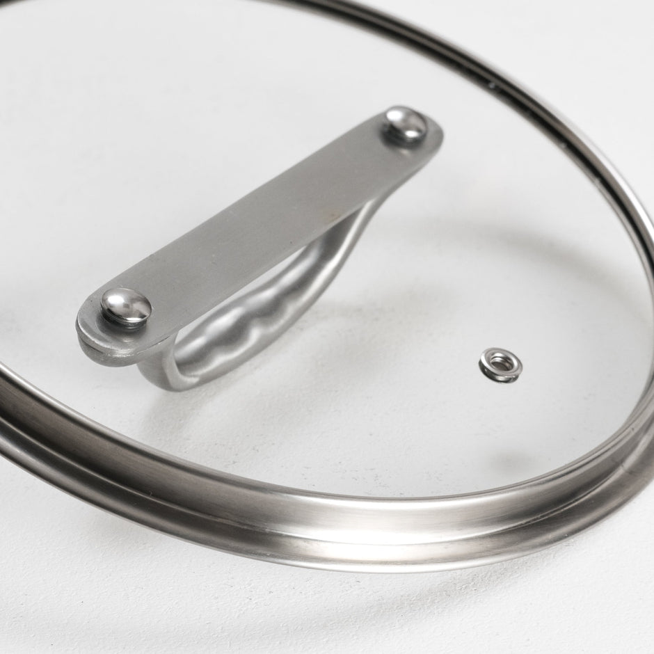 Pokrievka zo skla a nerezovej ocele ø 14 cm