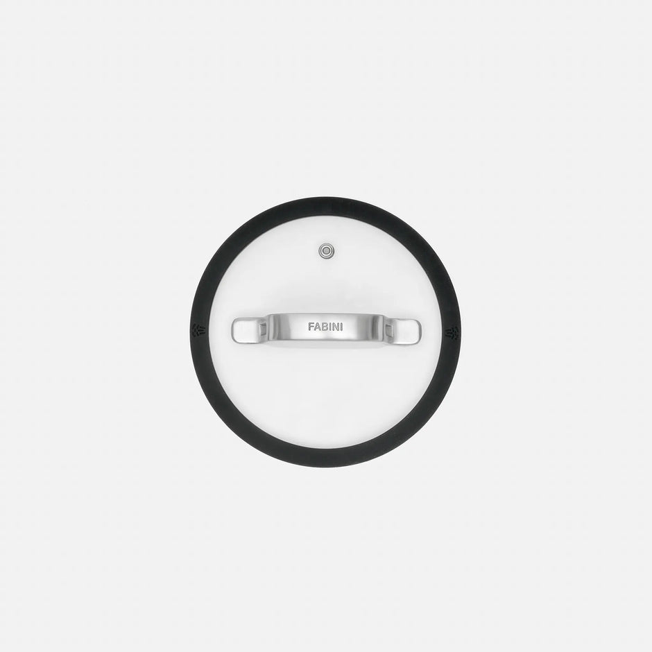 Pokrievka Meda 3.0,  ø 16 cm - Sklenená pokrievka se silikonovým okrajom,  čierna