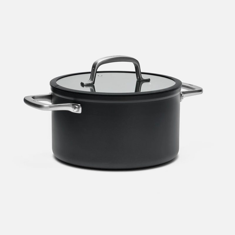 Hrniec Meda 3.0, ø 24 cm (5,5 l) - Nepriľnavý hrniec s keramickým povrchom s pokrievkou, čierny