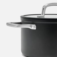 Hrniec Meda 3.0, ø 24 cm (5,5 l) - Nepriľnavý hrniec s keramickým povrchom s pokrievkou, čierny