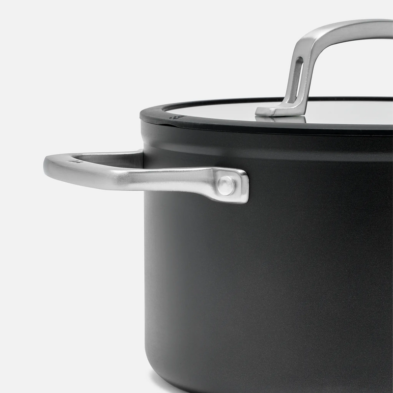 Hrniec Meda 3.0, ø 24 cm (5,5 l) - Nepriľnavý hrniec s keramickým povrchom s pokrievkou, čierny