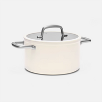 Hrniec Meda 3.0, ø 24 cm (5,5 l) - Nepriľnavý hrniec s keramickým povrchom s pokrievkou, krémový