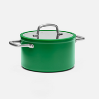 Hrniec Meda 3.0, ø 24 cm (5,5 l) - Nepriľnavý hrniec s keramickým povrchom s pokrievkou, zelený