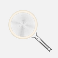 Rajnica Meda 3.0, ø 20 cm (2,4 l) - Nepriľnavá rajnica s keramickým povrchom s pokrievkou, krémová