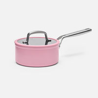 Nepriľnavá rajnica Meda 3.0 s keramickým povrchom s pokrievkou Ø 20 cm (2,4 l), ružová