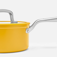 Rajnica Meda 3.0, ø 20 cm (2,4 l) - Nepriľnavá rajnica s keramickým povrchom s pokrievkou, žltá