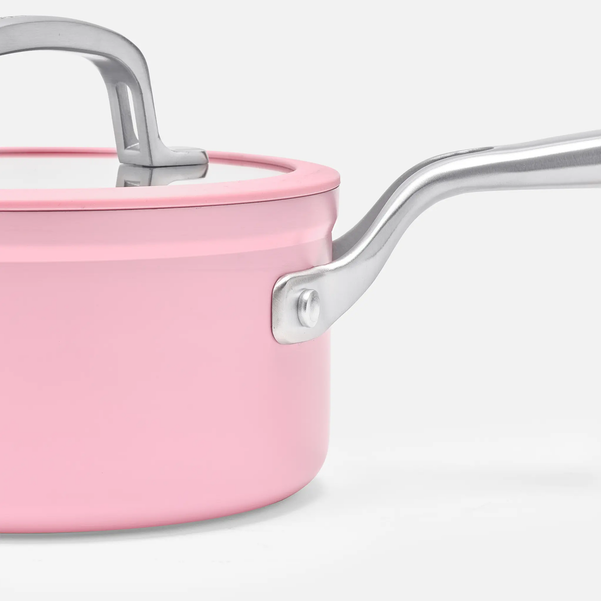 Rajnica Meda 3.0,  ø 16 cm (1, 3 l) - Nepriľnavá rajnica s keramickým povrchom s pokrievkou,  ružová
