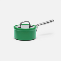 Nepriľnavá rajnica Meda 3.0 s keramickým povrchom s pokrievkou Ø 16 cm (1,3 l), zelená