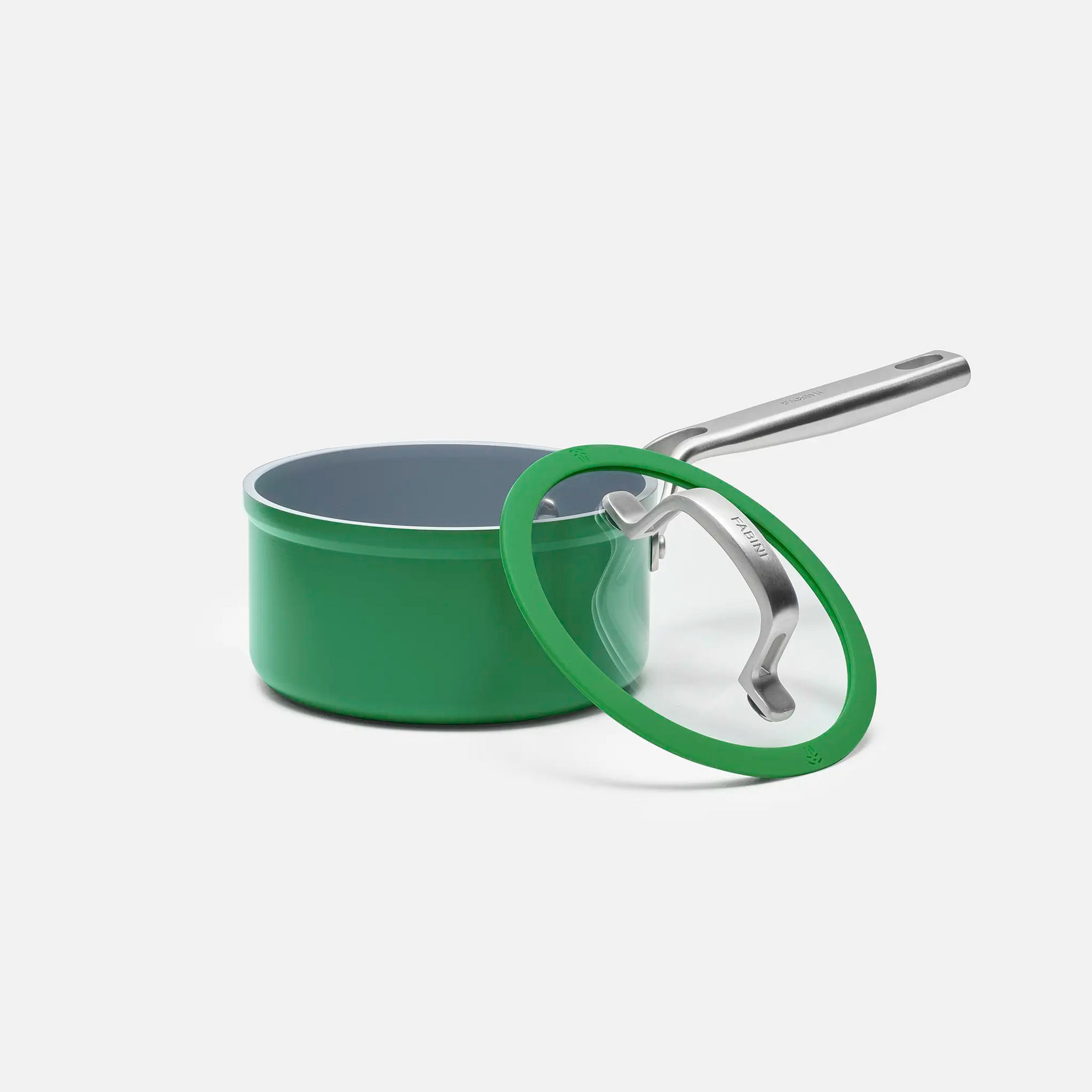 Rajnica Meda 3.0, ø 16 cm (1,3 l) - Nepriľnavá rajnica s keramickým povrchom s pokrievkou, zelená