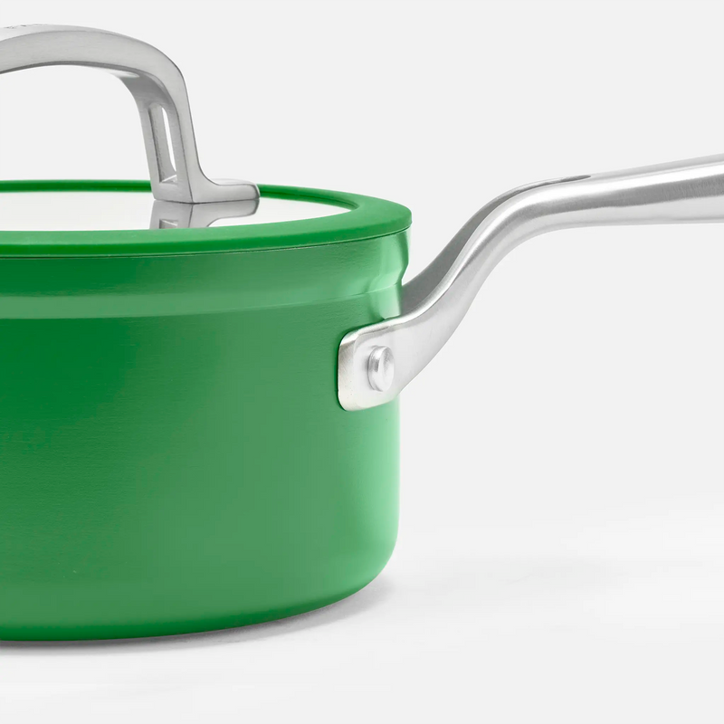 Rajnica Meda 3.0, ø 16 cm (1,3 l) - Nepriľnavá rajnica s keramickým povrchom s pokrievkou, zelená