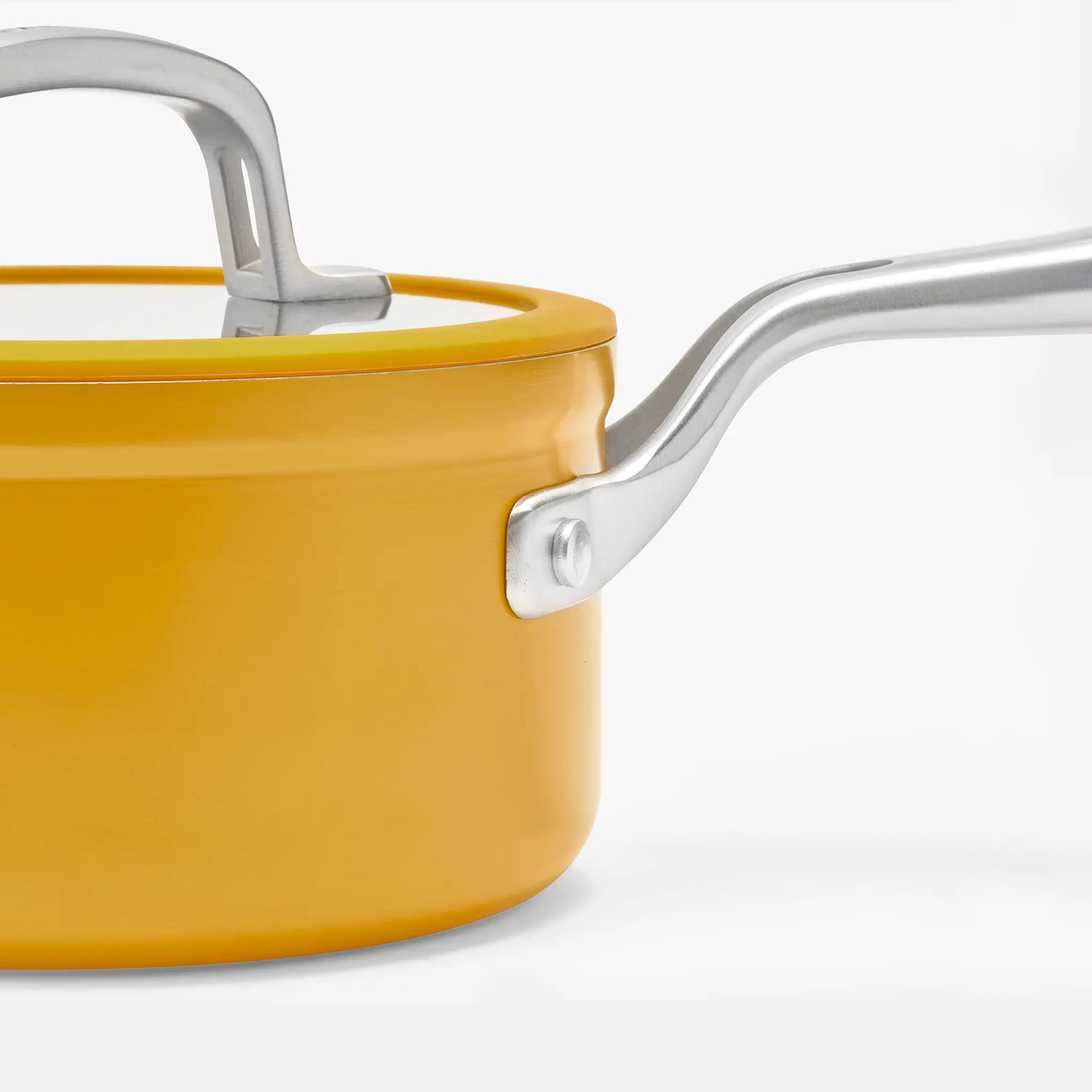 Rajnica Meda 3.0,  ø 16 cm (1, 3 l) - Nepriľnavá rajnica s keramickým povrchom s pokrievkou,  žltá