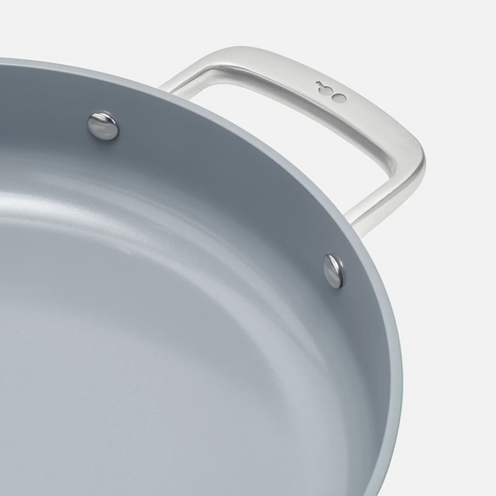 Tegame panvica Meda 3.0,  ø 28 cm - Nepriľnavá panvica s keramickým povrchom s pokrievkou,  čierna