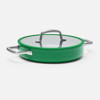 Nepriľnavá panvica tegame Meda 3.0 s keramickým povrchom s pokrievkou Ø 28 cm (3 l), zelená