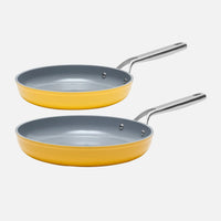 Súprava nepriľnavých panvíc Meda 3.0 s keramickým povrchom Ø 26 cm a Ø 30 cm, žltá