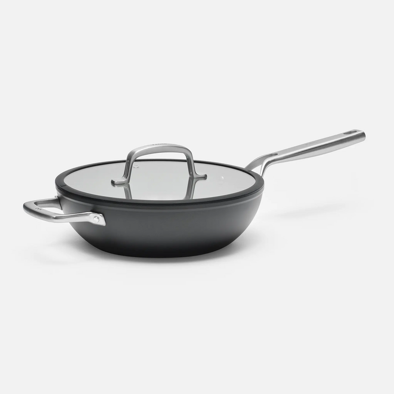 Wok panvica Meda 3.0, ø 28 cm - Nepriľnavá panvica s keramickým povrchom s pokrievkou, čierna