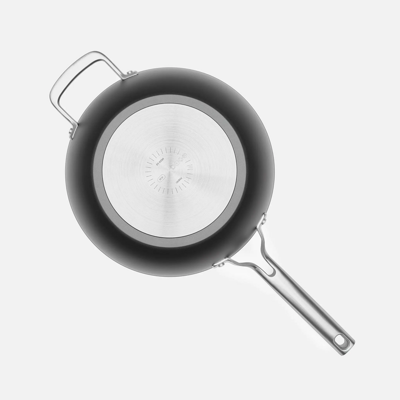 Wok panvica Meda 3.0, ø 28 cm - Nepriľnavá panvica s keramickým povrchom s pokrievkou, čierna