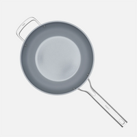 Wok panvica Meda 3.0, ø 28 cm - Nepriľnavá panvica s keramickým povrchom s pokrievkou, čierna