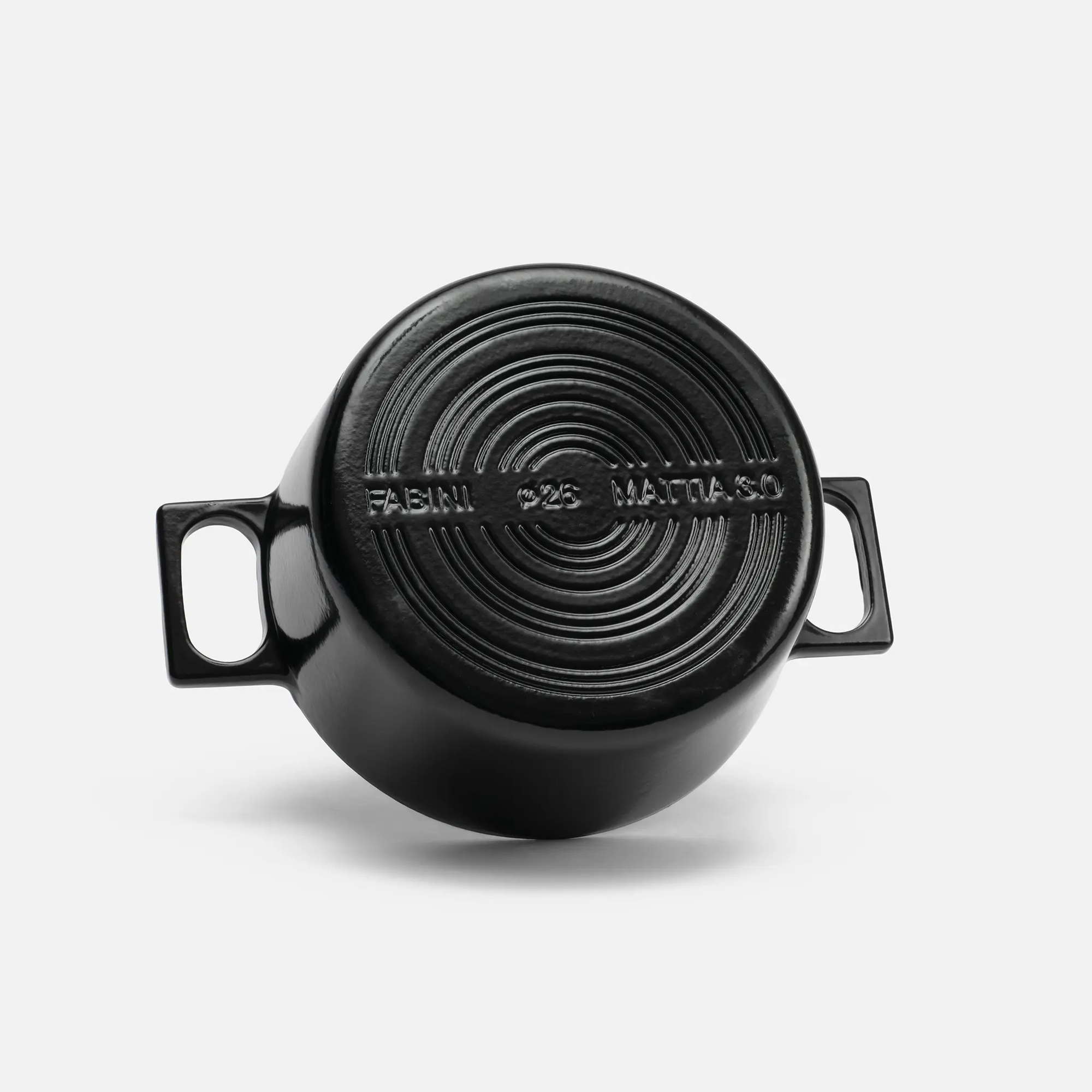 Kastról Mattia 3.0, ø 26 cm (5,5 l) - Smaltovaný liatinový kastról s pokrievkou, matný čierny