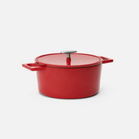 Smaltovaný liatinový kastról Mattia 3.0 s pokrievkou Ø 26 cm (5,5 l), červený