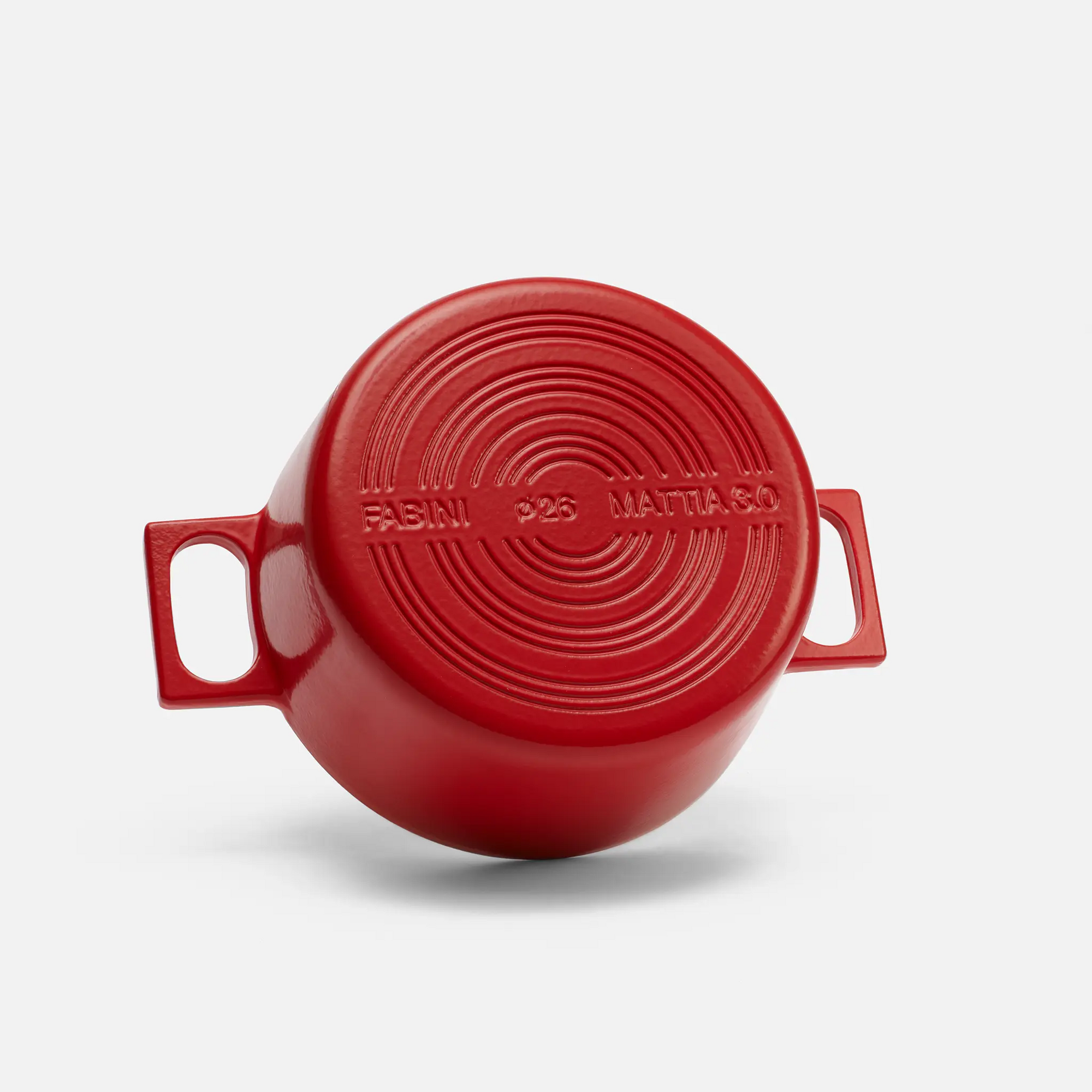 Kastról Mattia 3.0, ø 26 cm (5,5 l) - Smaltovaný liatinový kastról s pokrievkou, matný červený
