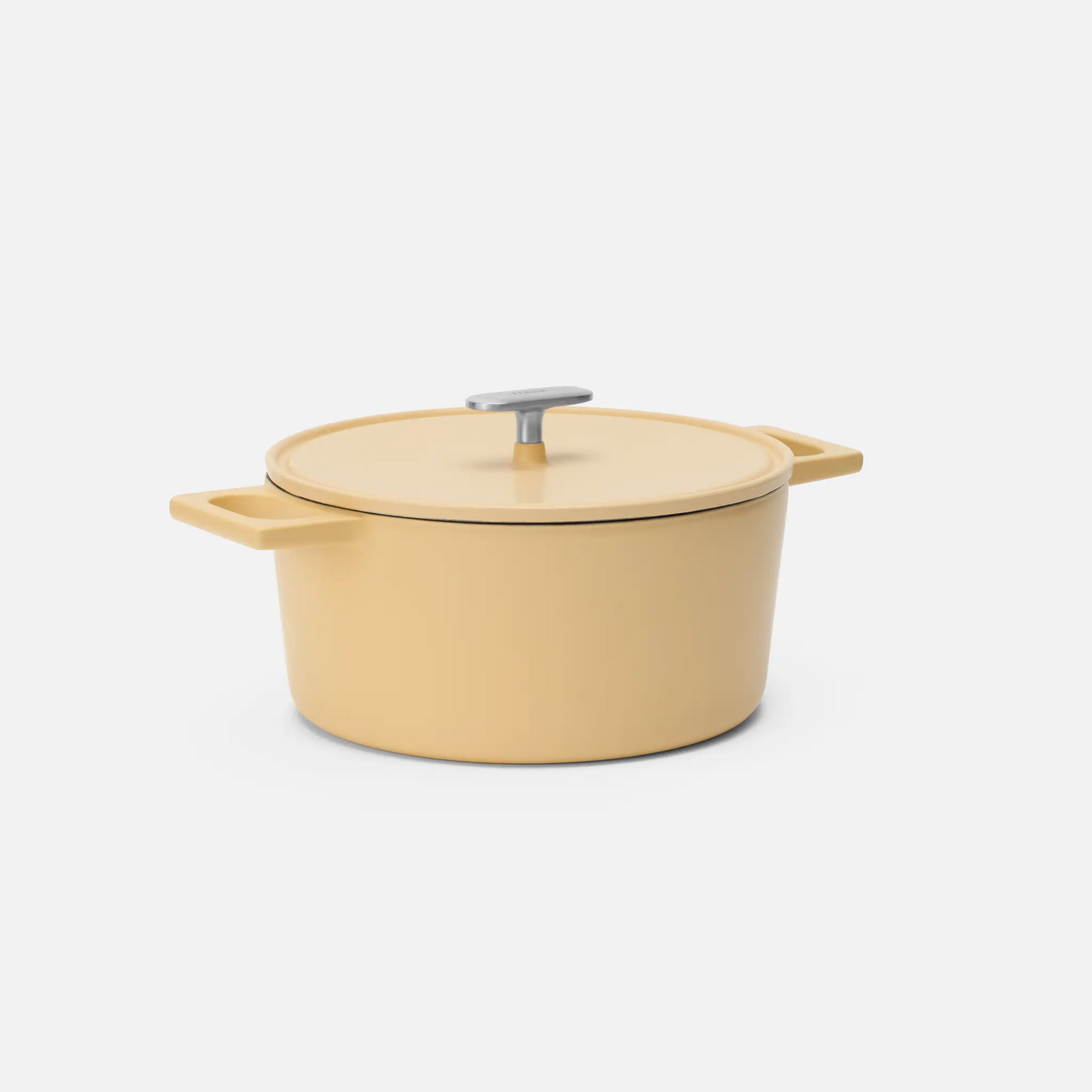 Kastról Mattia 3.0, ø 26 cm (5,5 l) - Smaltovaný liatinový kastról s pokrievkou, matný vanilkovo žltý