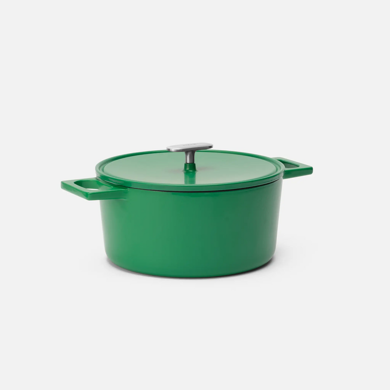 Kastról Mattia 3.0, ø 26 cm (5,5 l) - Smaltovaný liatinový kastról s pokrievkou, matný zelený