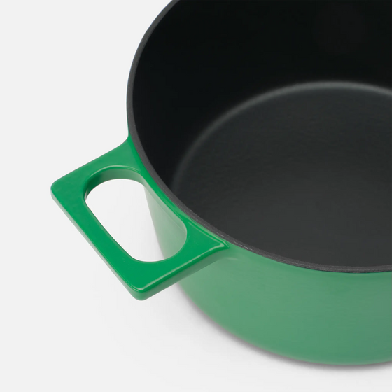 Kastról Mattia 3.0, ø 20 cm (2 l) - Smaltovaný liatinový kastról s pokrievkou, matný zelený