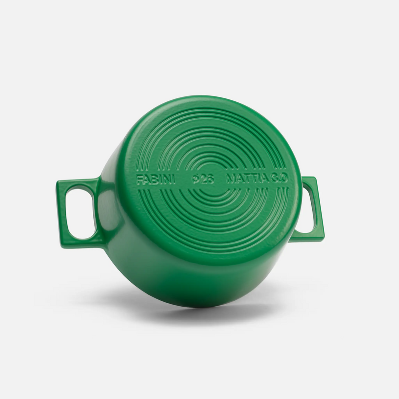 Kastról Mattia 3.0, ø 26 cm (5,5 l) - Smaltovaný liatinový kastról s pokrievkou, matný zelený