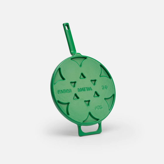 Panvica na lievance Mattia 3.0, ø 26 cm - Smaltovaná liatinová panvica, matná zelená