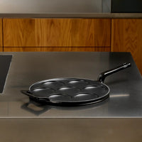 Panvica na lievance Mattia 3.0, ø 26 cm - Smaltovaná liatinová panvica, matná čierna
