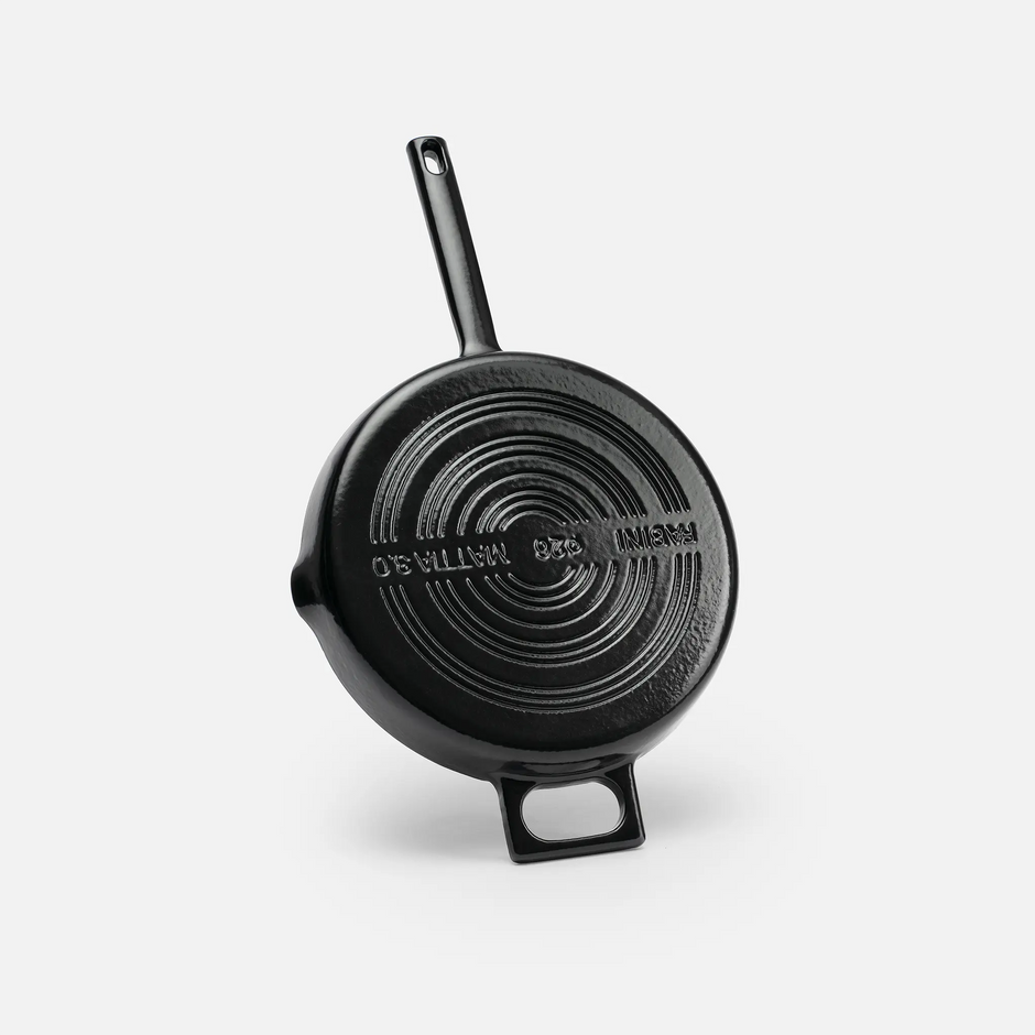 Panvica Mattia 3.0, ø 26 cm - Smaltovaná liatinová panvica, matná čierna