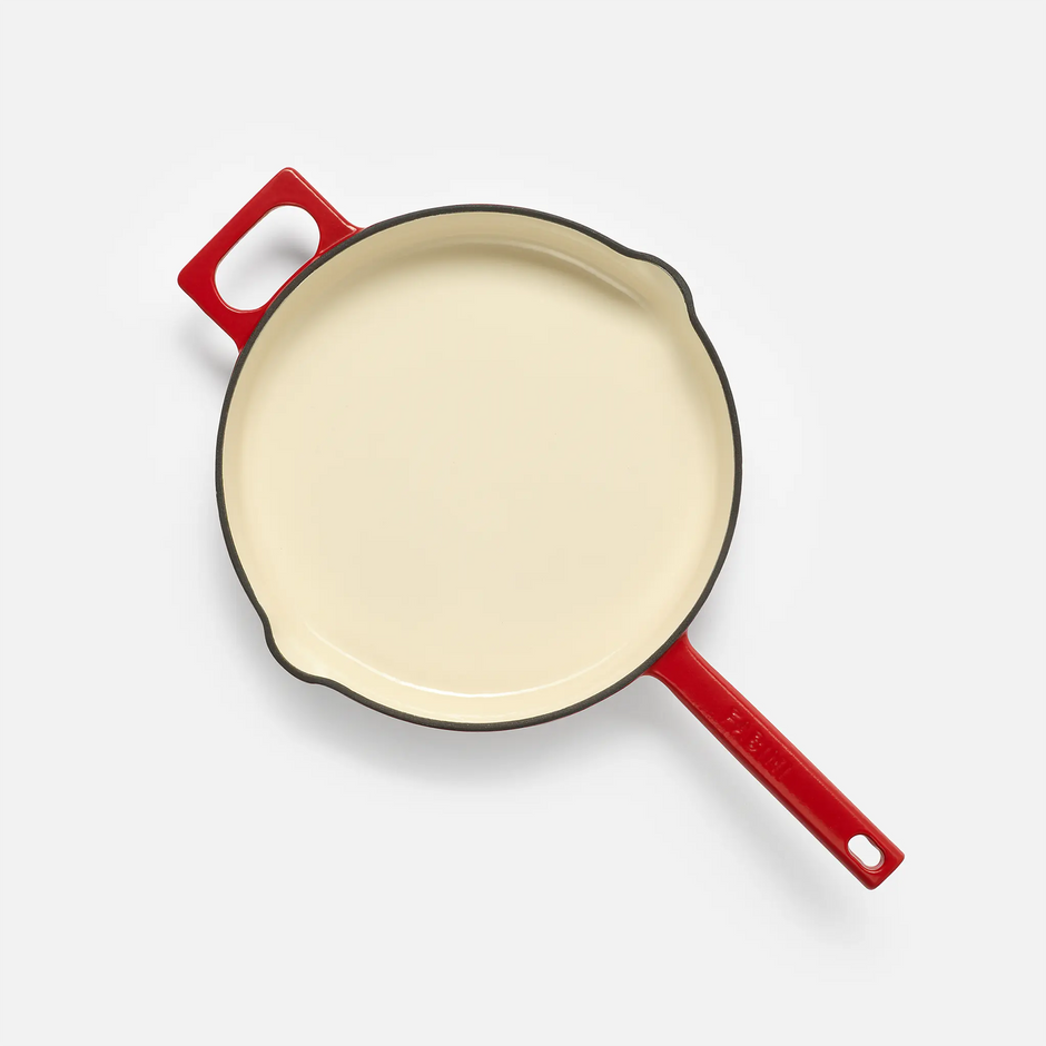 Panvica Mattia 3.0, ø 26 cm - Smaltovaná liatinová panvica, matná červená