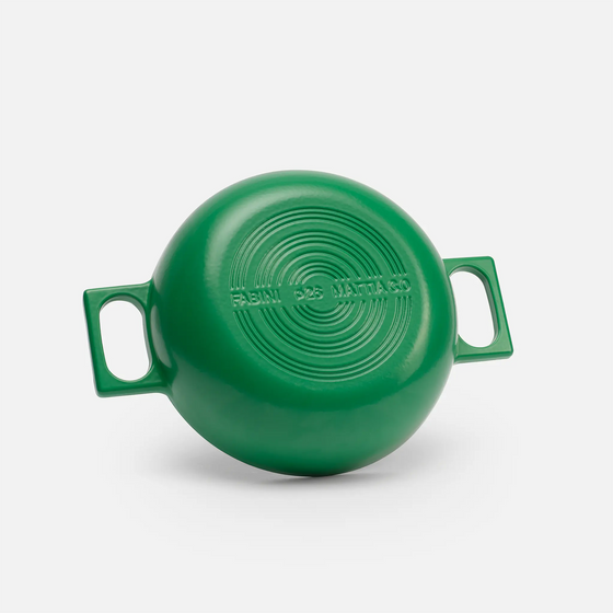 Tegame panvica Mattia 3.0, ø 26 cm - Smaltovaná liatinová panvica s pokrievkou, matná zelená