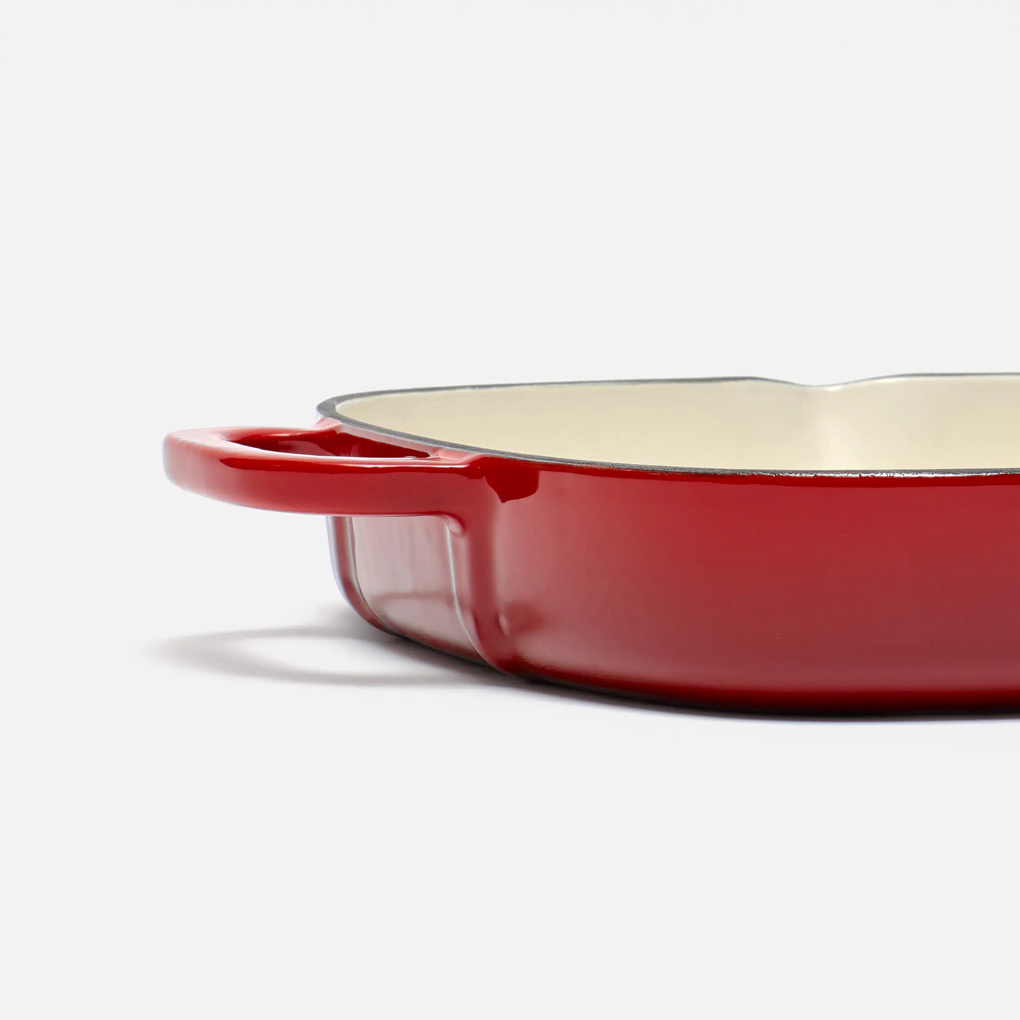 Grilovacia panvica Mattia 2.0, ø 28 cm - Smaltovaná liatinová panvica bez pokrievky, červená