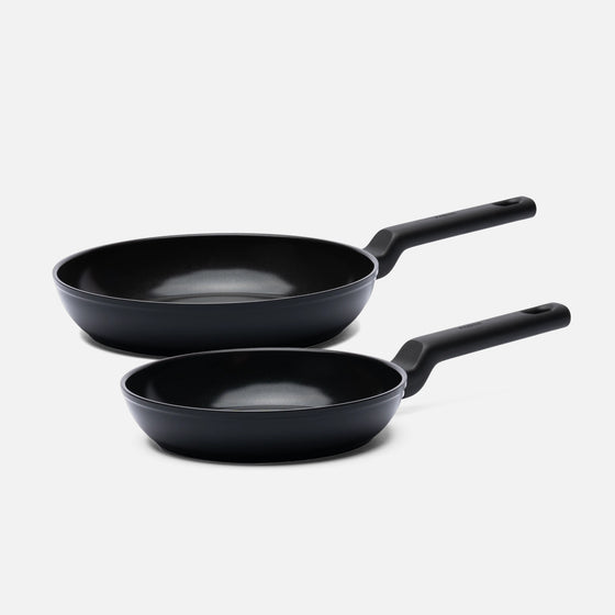 Sada panvíc Meda 5.0 Economy, ø 20 cm + ø 26 cm, 2 díly - Nepriľnavé panvice s keramickým povrchom, čierne