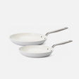 Sada panvíc Meda 5.0 Pro, ø 24 cm + ø 28 cm, 2 diely - Nepriľnavé panvice s keramickým povrchom, svetlosivé