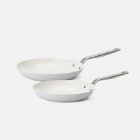 Sada panvíc Meda 5.0 Pro, ø 24 cm + ø 28 cm, 2 diely - Nepriľnavé panvice s keramickým povrchom, svetlosivé
