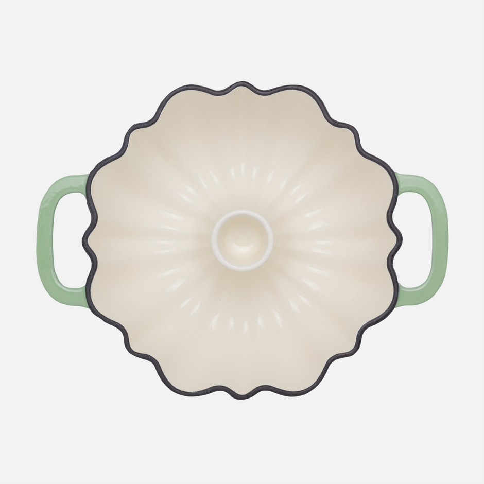 Forma na bábovku FABINI & Mirka van Gils, (3 l) - Smaltovaná liatinová forma na bábovku, pastelovo zelená