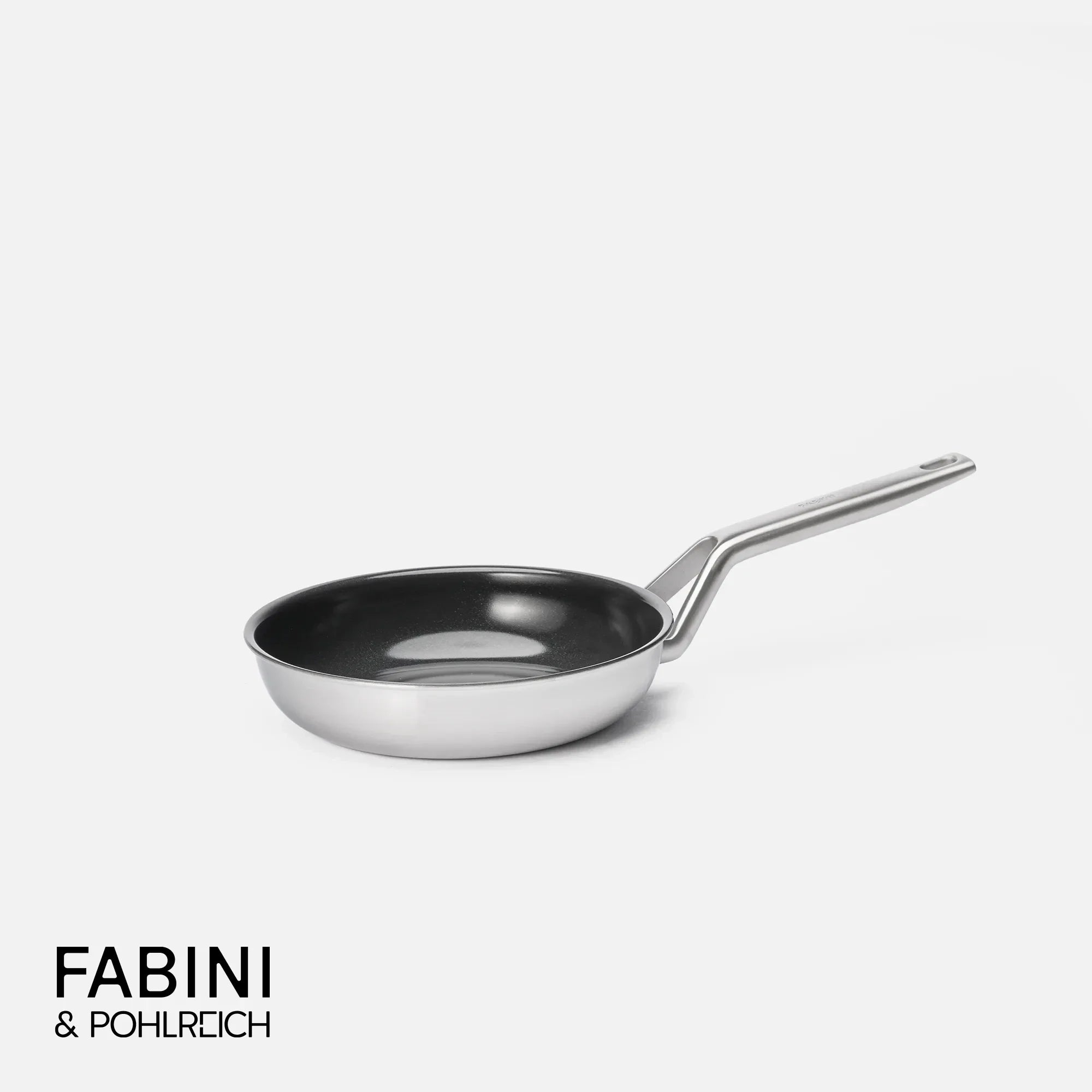 Panvica FABINI & Pohlreich 2.0, ø 20 cm - Nepriľnavá nerezová beznitová panvica z viacvrstvovej nerezovej ocele bez pokrievky