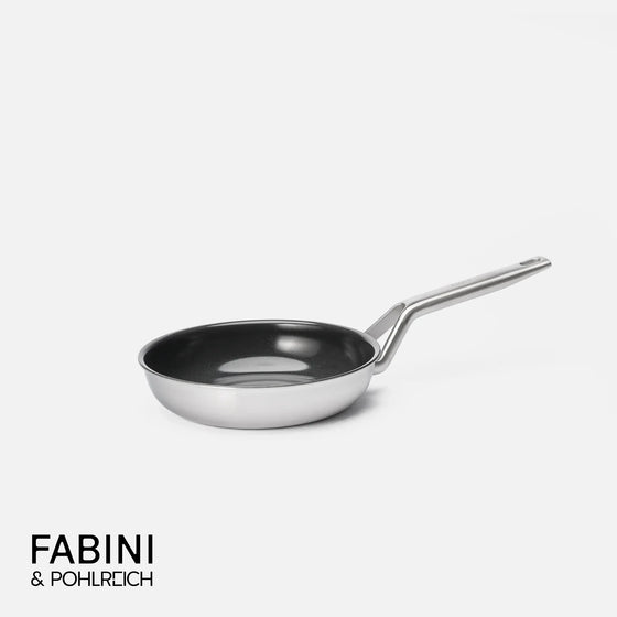 Panvica FABINI & Pohlreich 2.0, ø 20 cm - Nepriľnavá nerezová beznitová panvica z viacvrstvovej nerezovej ocele bez pokrievky
