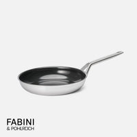 Panvica FABINI & Pohlreich 2.0, ø 26 cm - Nepriľnavá nerezová beznitová panvica z viacvrstvovej nerezovej ocele bez pokrievky