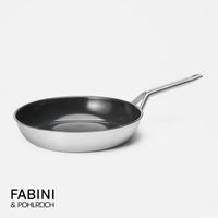 Panvica FABINI & Pohlreich 2.0, ø 30 cm - Nepriľnavá nerezová beznitová panvica z viacvrstvovej nerezovej ocele bez pokrievky