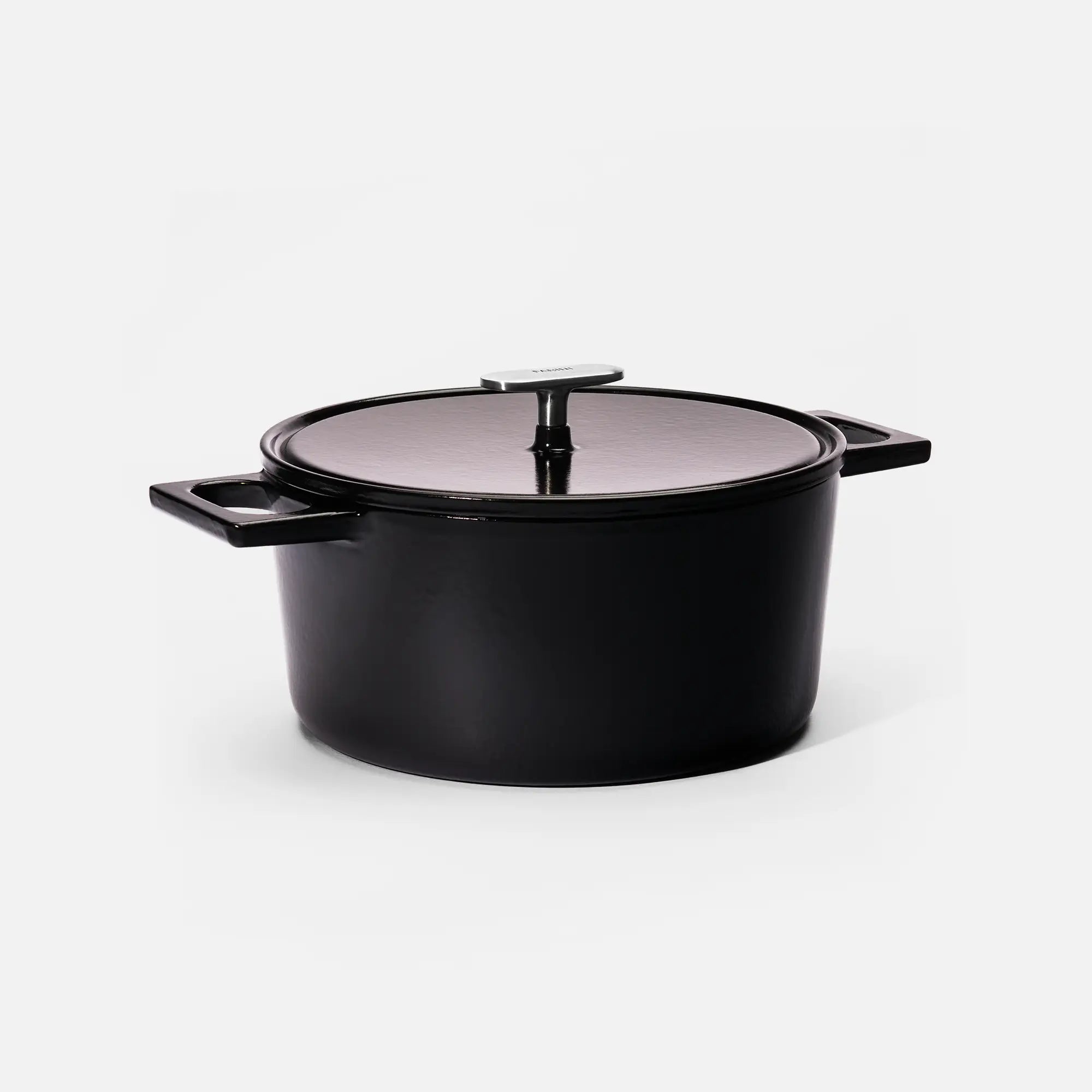 Kastról Mattia 3.0 Standard, ø 26 cm (5,5 l) - Smaltovaný liatinový kastról s pokrievkou, lesklý čierny