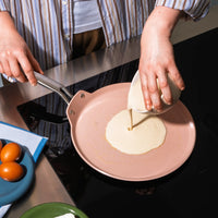 Palacinková panvica Meda 5.0 Pro, ø 28 cm - Nepriľnavá panvica s keramickým povrchom bez pokrievky, svetlosivá